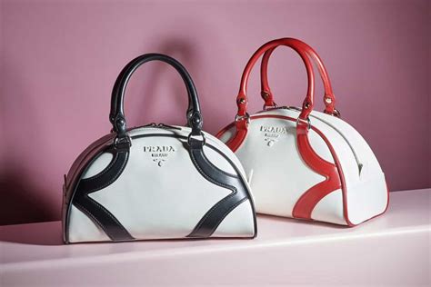 bowling bag prada|Prada canvas bowling bag.